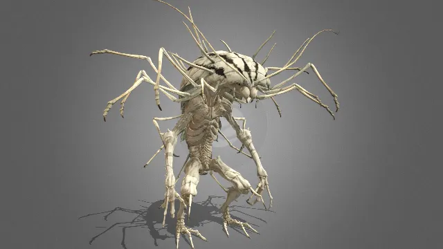 黑神话  百足虫  妖怪  游戏建模  虫