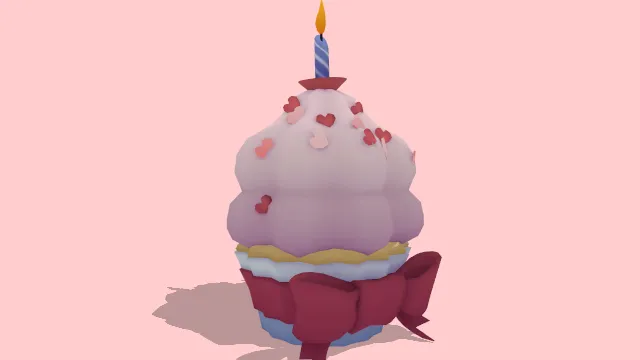 纸杯蛋糕生日蛋糕甜点食物蜡烛