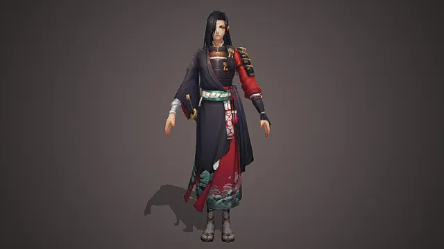 玄红侍将·隽雅型古风异族武士套装