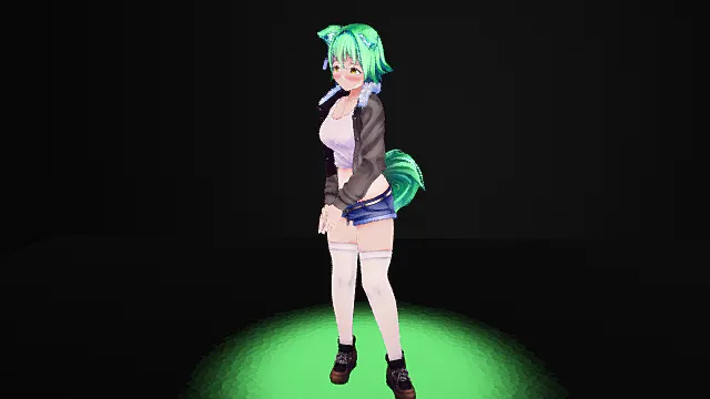 动漫狐女 3D模型