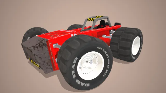 风格化卡丁车卡车越野车汽车模型