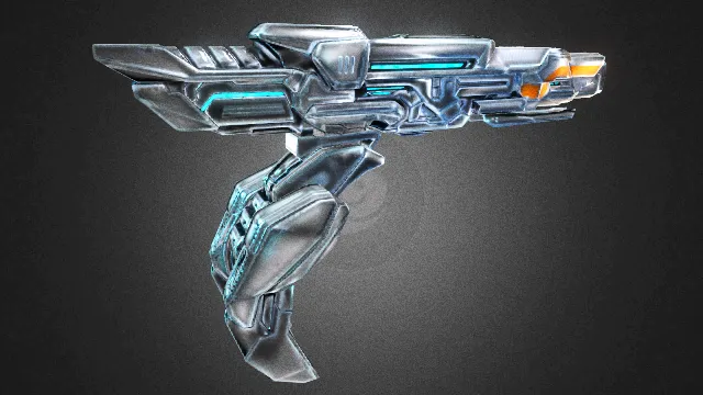 激光枪  枪械 武器模型 pbr模型 游戏模型 手枪