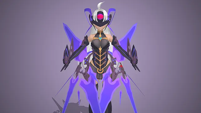 暗影法神  紫晶魔翼  眼罩御姐  机甲法袍