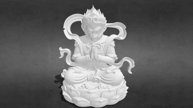 斗战胜佛孙悟空佛像stl.stl