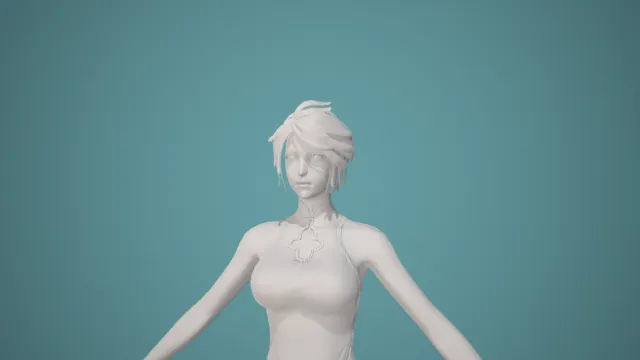 性感旗袍女性人物角色模型