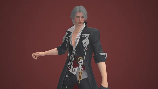 银发吸血鬼  哥特风  贵族骑士风  冷艳帅哥