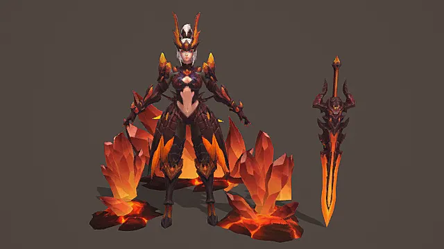 赤焰龙煞：炼狱炎龙刺战套装