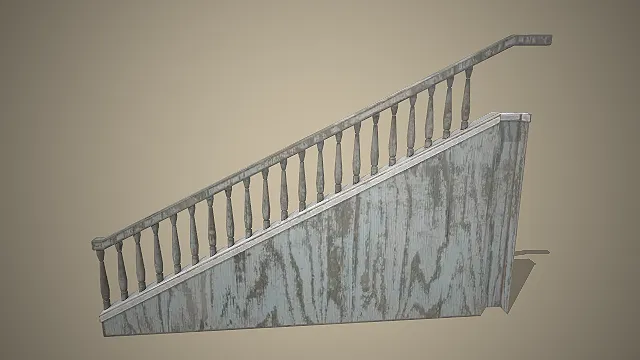 楼梯扶手  做旧金属  工业风  磨损质感  栏杆