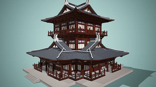 中式   古建   古建塔3D模型