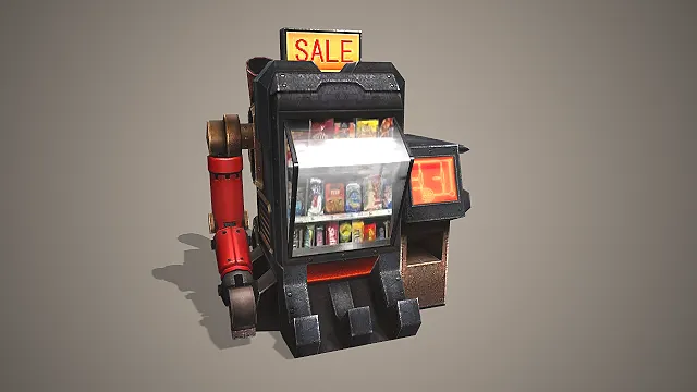 自动售货机  机械臂  科幻道具  售货机器人