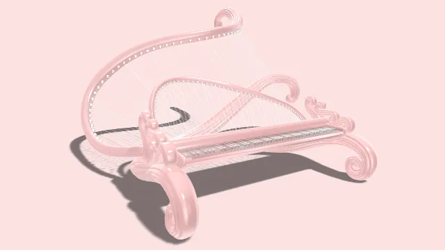 写实异形玻璃钢琴乐器艺术