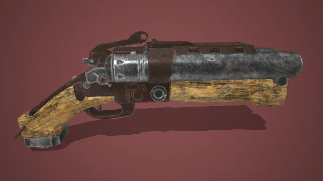 手枪 枪械 武器模型 pbr模型 游戏模