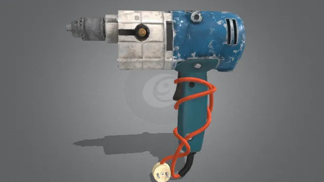 老旧电钻工地机械