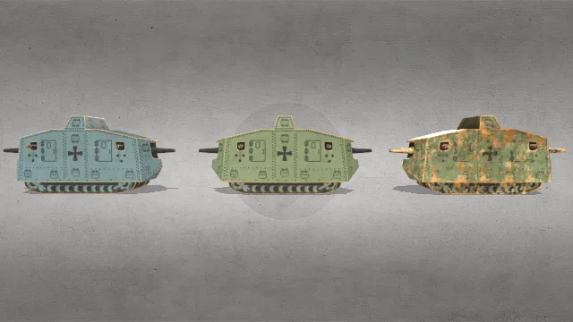 1920年代木质玩具坦克车辆