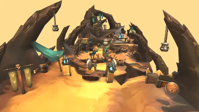 游戏场景沙地位置