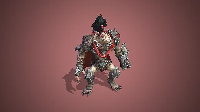 兽人头目  暴戾兽人  兽人将领  兽人魔物  怪物  游戏模型