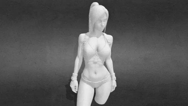 奇幻少女半身像