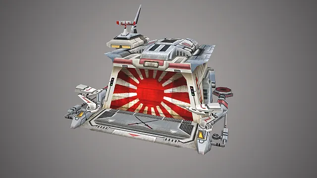 科幻战舰  日本风格  机甲设计  战斗基地  未来科技