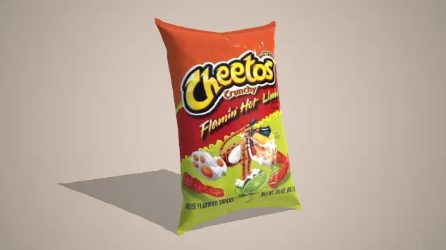 膨化食品品牌奇多零食包装袋