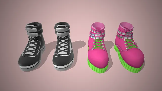 高帮休闲鞋  叠层鞋口  魔术贴绑带  街头潮流风