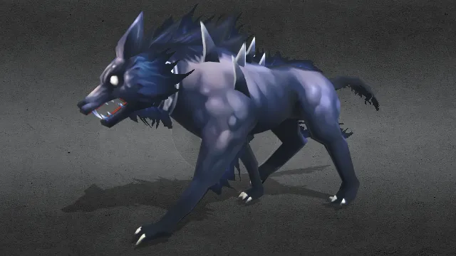 卡通风格化变异狼动物怪物动画