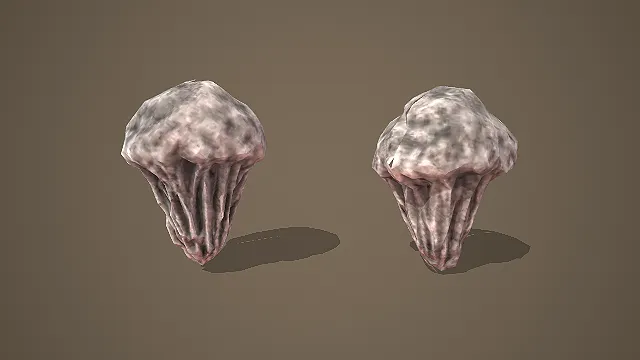 锥形垂坠溶洞钟乳石组合洞窟装饰模型