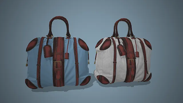 波士顿旅行包  拼色设计  复古英伦风  行李吊牌