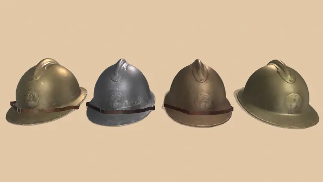 法国战争战士头盔军事装备