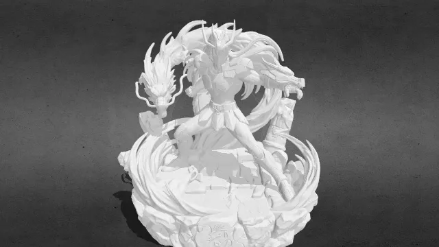 圣斗士星矢紫龙stl.stl
