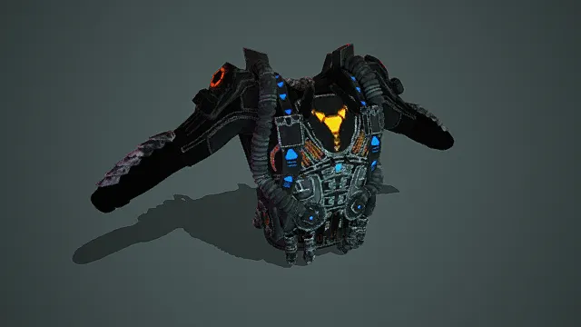 “执法者”级模块化作战盔甲 - 高精度3D模型