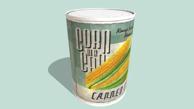 复古灌装玉米食物铁罐