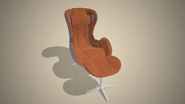 单人休闲椅  家居家具模型  现代轻奢风格  客厅卧室躺椅