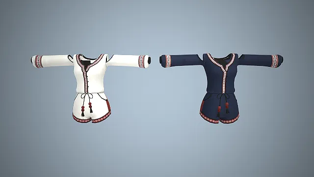 连体短裤  露肩设计  休闲风  民族风