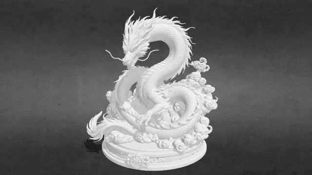 神话动物 龙stl.stl