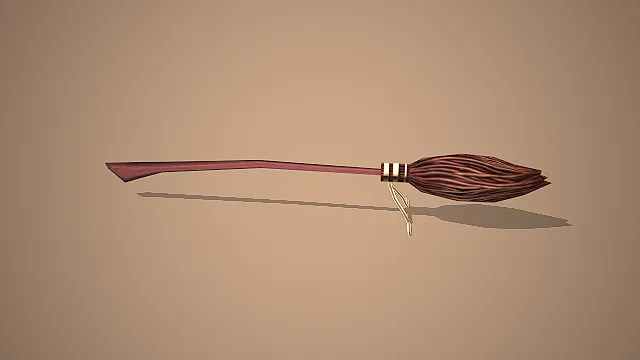 魔法扫帚  奇幻风格  巫术装备  飞行道具  二次元道具