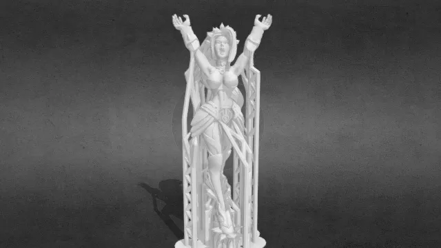 冰霜女武神 支架打印版