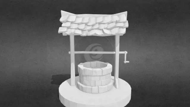 中世纪砖砌水井