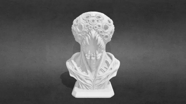 蜂巢恐惧半身像–宇宙噩梦雕像obj.obj