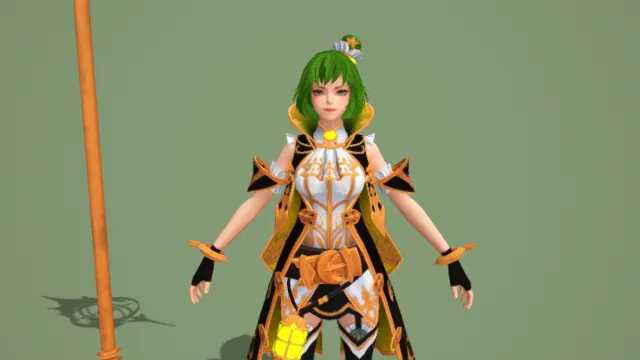 绿野仙踪 卡通魔法美少女人物游戏角色模型带绑定