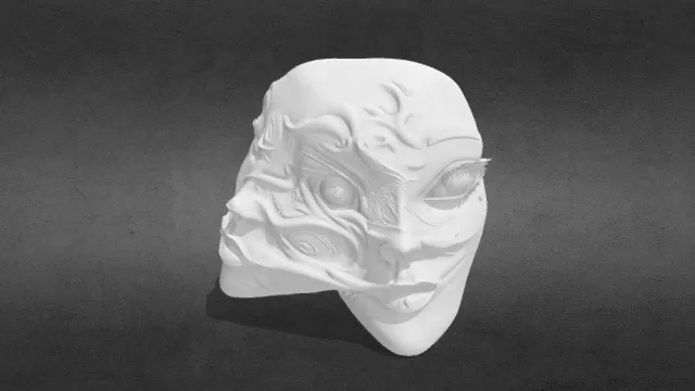 富江伊藤润二面具obj.obj