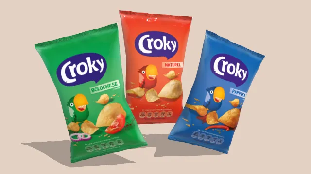 croky品牌的薯片零食膨化食品