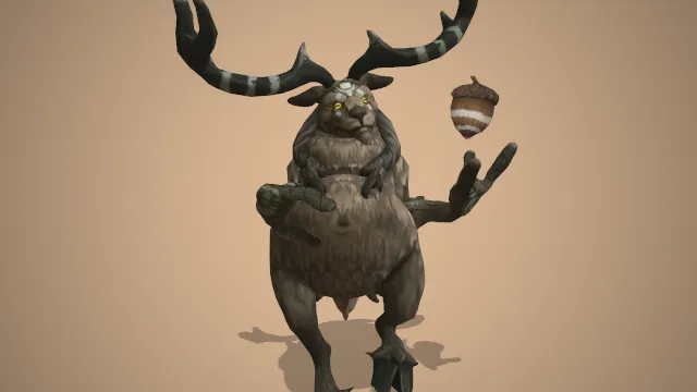 山羊动物游戏角色拟人模型动画