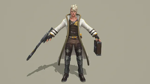 蒸汽朋克风格枪械学者3D模型