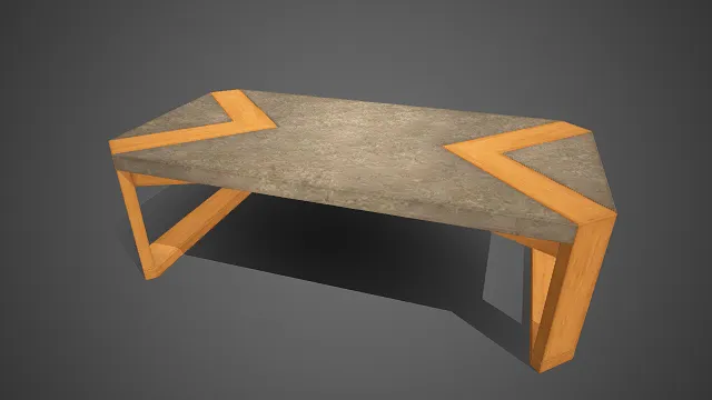 现代风  几何拼接  石面茶几  浅色实木  三角形框架  现代创意  简约现代  轻奢