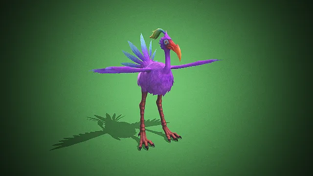 幻彩妖禽  游戏奇幻飞禽  巨喙尖爪  荒野稀有怪物
