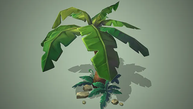 棕榈树  热带植物  绿叶茂盛  自然风格 