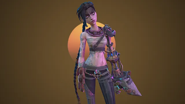 金克斯  赛博朋克  科幻装备  霓虹光影