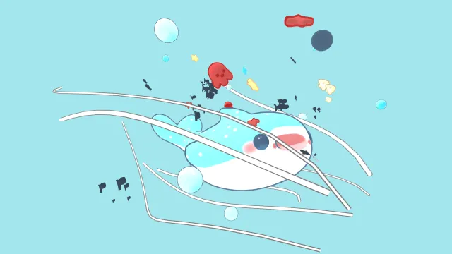 卡通可爱鲸鱼海洋动物