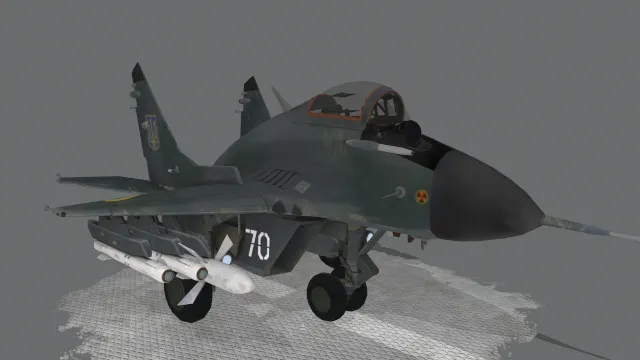 卡通风格飞机战斗机模型