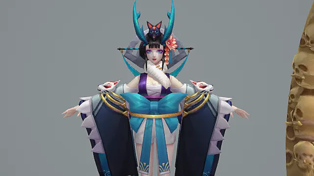 《阴阳师》阎魔-清月之辉 角色模型